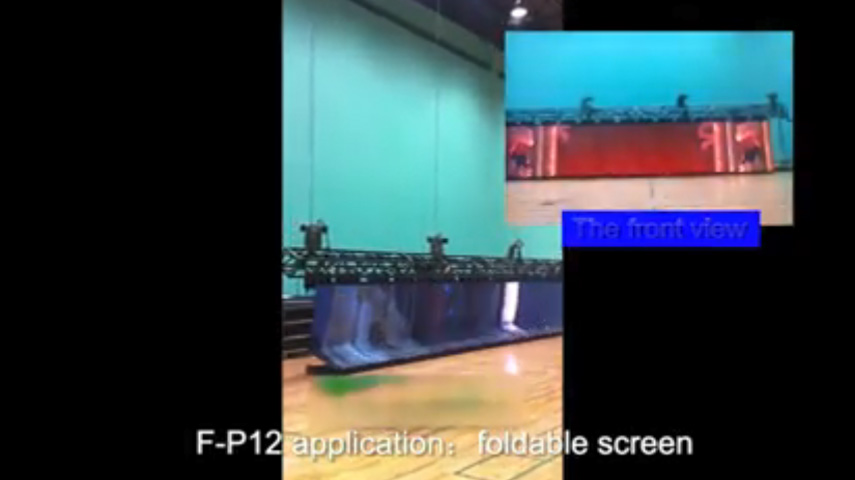Гуанчжоу Liwan Gymnasium P12 складной светодиодный экран