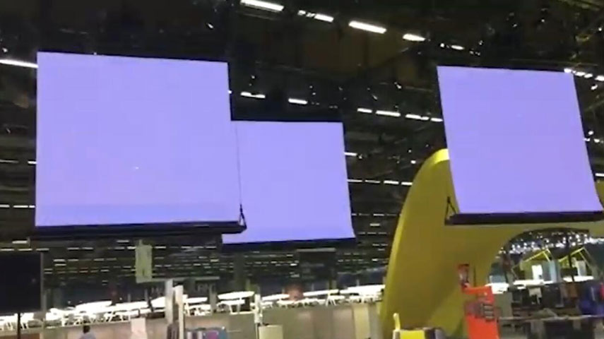 Смарт-автоматическая система висит светодиодный экран видео шоу